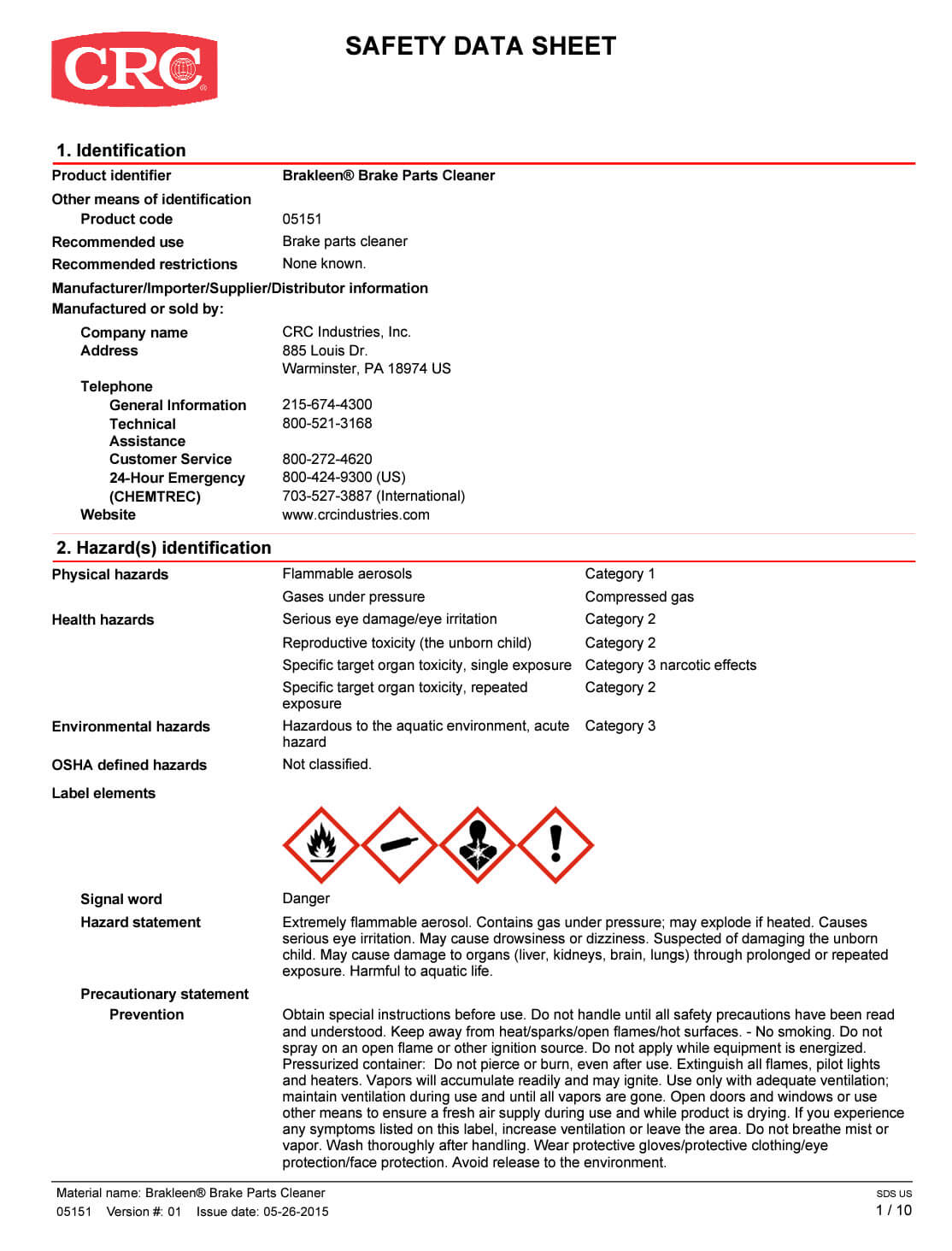 safety data sheet- KPA