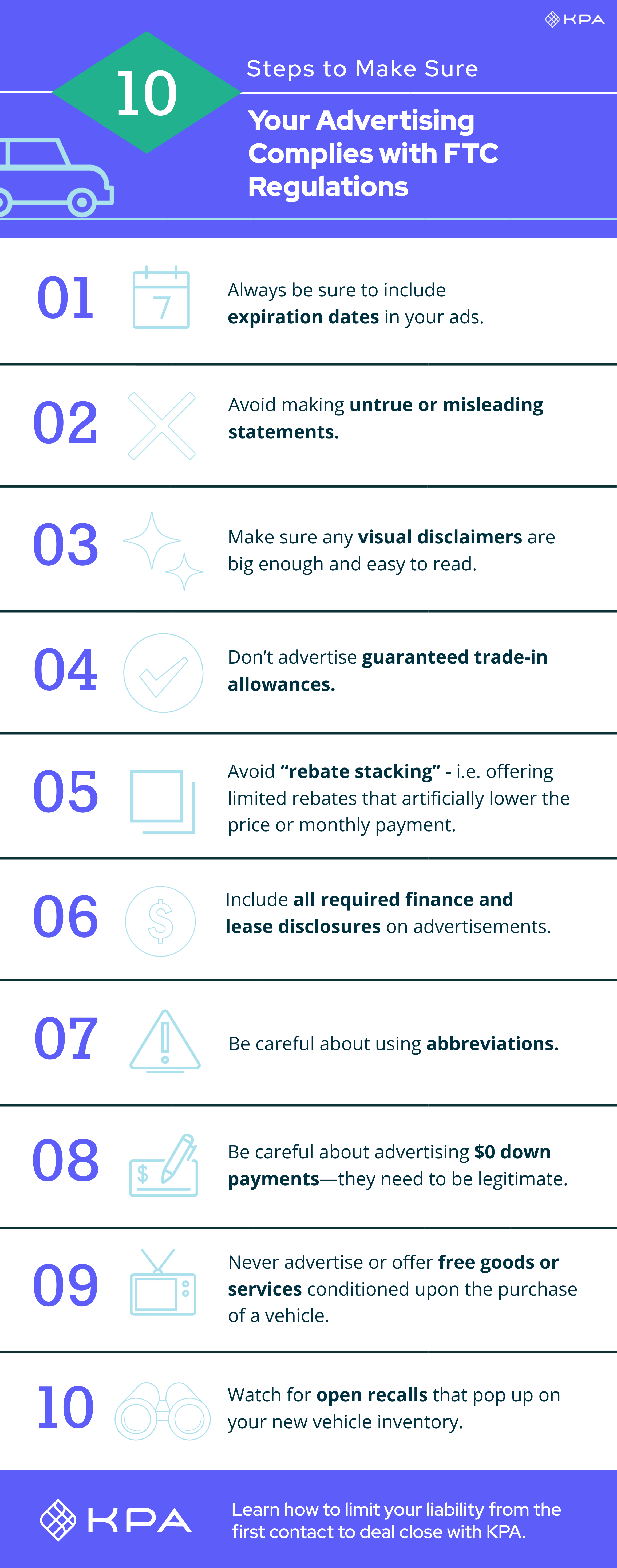 dealership advertising infographic