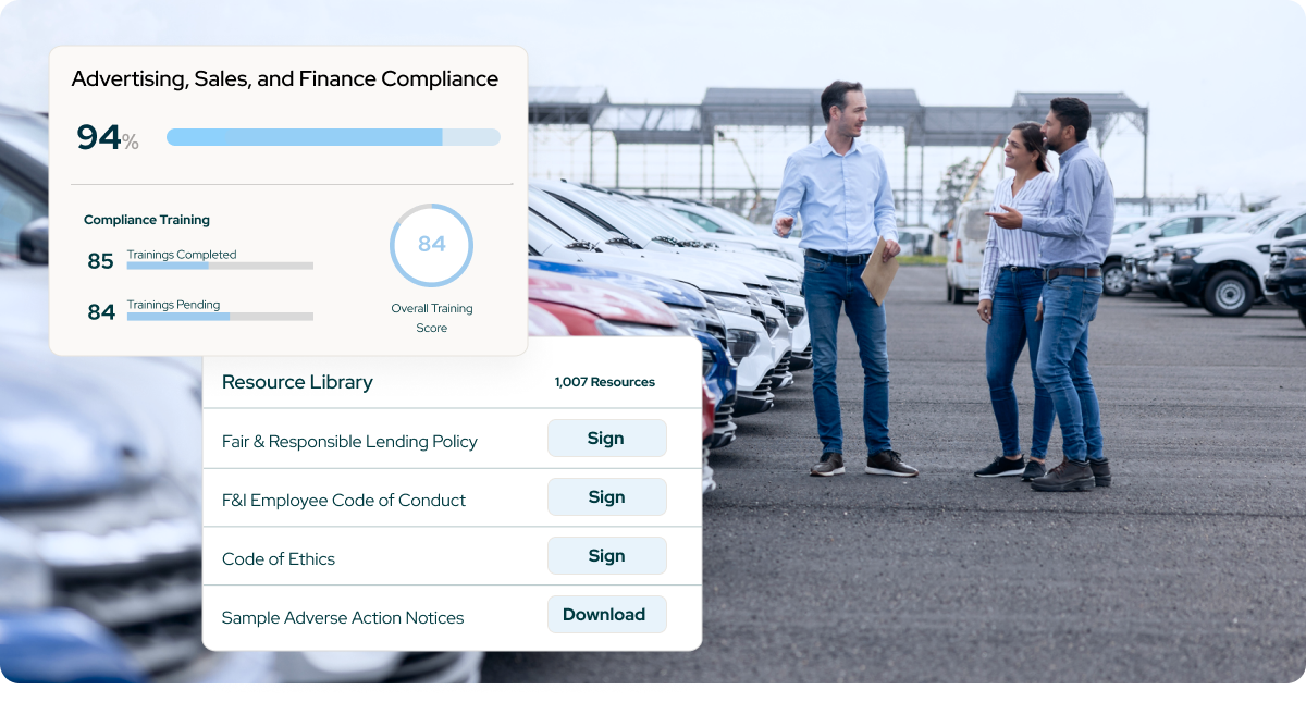 h - industry auto advertising sales finance compliance